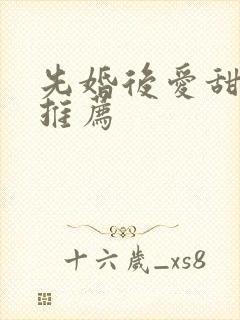 先婚后爱甜宠文推荐