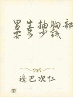 男生抽胸部脂肪要多少钱