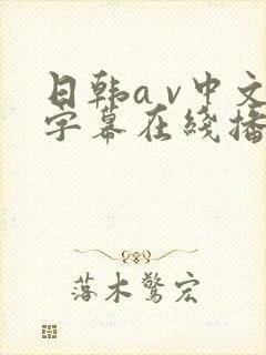 日韩a v中文字幕在线播放封面