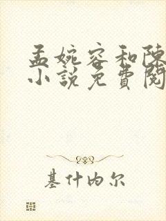 孟婉容和陈烊的小说免费阅读