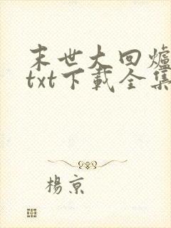 末世大回炉小说txt下载全集封面