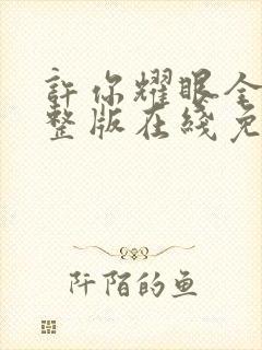 许你耀眼全集完整版在线免费观看