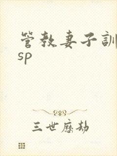 管教妻子训诫文sp