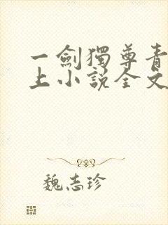 一剑独尊青鸾峰上小说全文免费阅读封面