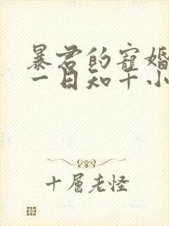 暴君的宠婚日常一日知千小说免费封面