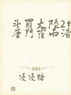 斗罗大陆2绝世唐门霍雨浩小说