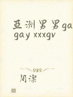 亚洲男男gay gay xxxgv封面