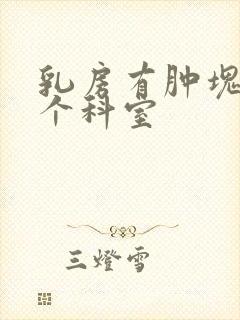 乳房有肿块挂哪个科室封面