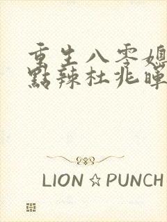 重生八零媳妇有点辣杜兆晖结局