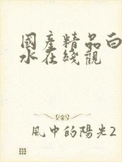 国产精品白丝喷水在线观