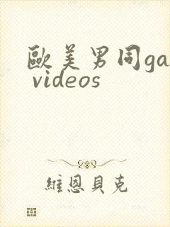 欧美男同gay videos