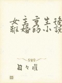 女主重生后主动离婚的小说