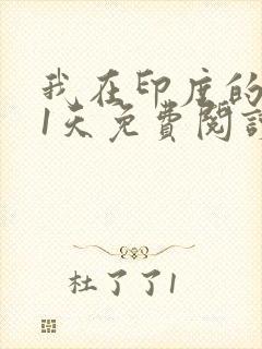 我在印度的701天免费阅读