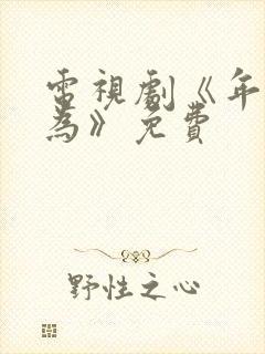 电视剧《年少有为》免费