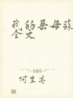 我的岳母苏沛真全文封面