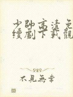 少帅高清免费连续剧下载观看