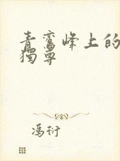 青鸾峰上的一剑独尊