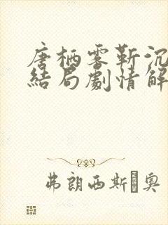 唐栖雾靳沉野大结局剧情解析