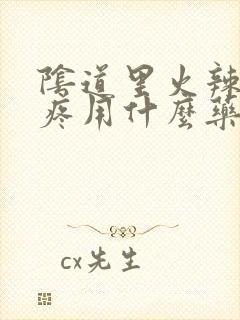 阴道里火辣辣的疼用什么药