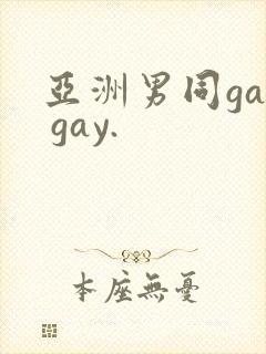 亚洲男同gay gay.封面