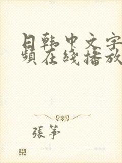 日韩中文字幕视频在线播放