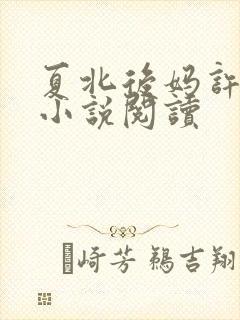 夏北后妈许馨柔小说阅读封面