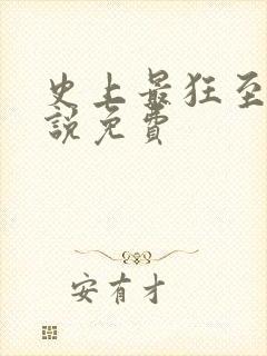 史上最狂至尊小说免费封面