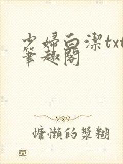 少妇白洁txt笔趣阁