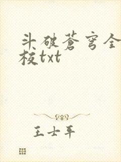 斗破苍穹全文精校txt封面