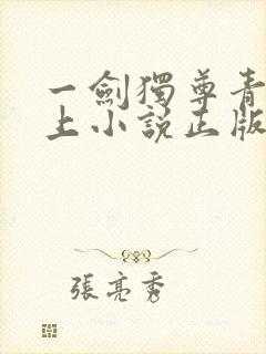 一剑独尊青鸾峰上小说正版