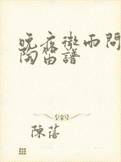 晚夜微雨问海棠陶笛谱封面