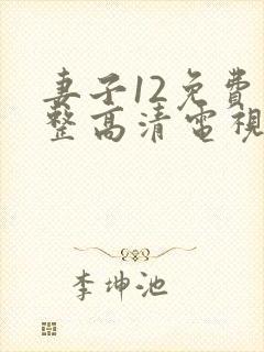 妻子12免费完整高清电视剧在线观看