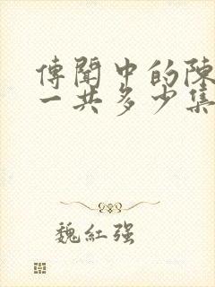 传闻中的陈芊芊一共多少集