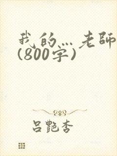 我的…老师作文(800字)