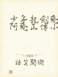 少年龙剑飞小说阿飞正传小说在线阅读