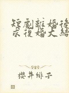 短剧离婚后前夫求复婚大结局