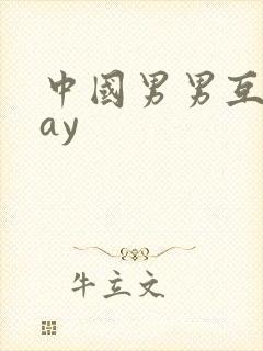 中国男男互操gay