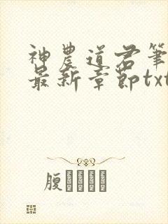 神农道君笔趣阁最新章节txt
