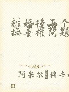 离婚后两个孩子抚养权问题