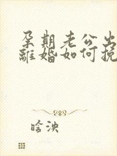 孕期老公出轨要离婚如何挽回