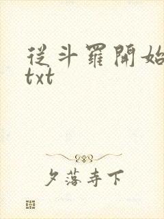 从斗罗开始打卡txt封面