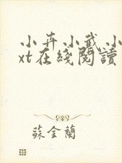 小卉小武小说txt在线阅读封面