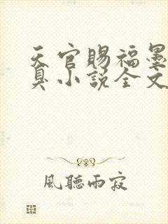 天官赐福墨香铜臭小说全文免费阅读