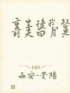 重生后我替掉了前夫白月光大结局封面