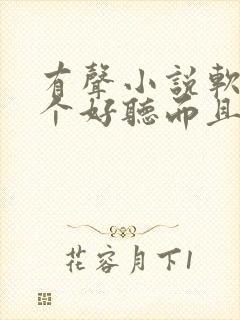 有声小说软件哪个好听而且免费封面