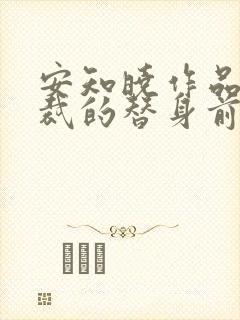 安知晓作品:总裁的替身前妻完本