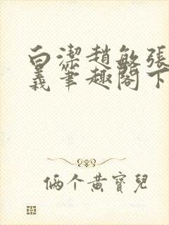白洁赵敏张倩高义笔趣阁下载封面