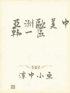 亚洲欧美中文日韩一区