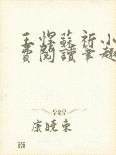 王悍苏祈小说免费阅读笔趣阁最新