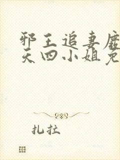 邪王追妻废材逆天四小姐免费阅读全文